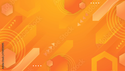 Orange and white vector abstract gradient background with simple geometric shapes. Abstract gradient shapes background for presentation, business report, card, banner, poster