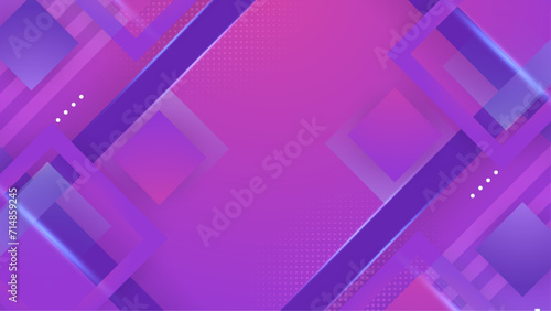 Purple violet blue and white vector abstract geometric gradient shapes background. Abstract gradient shapes background for presentation, business report, card, banner, poster