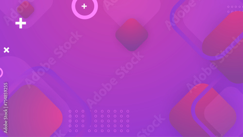 Purple violet and white vector modern gradient geometric abstract background with shapes. Abstract gradient shapes background for presentation, business report, card, banner, poster