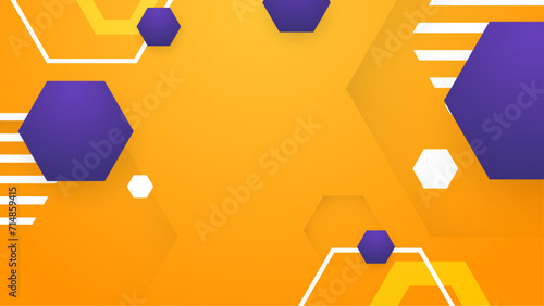 Orange blue and white vector abstract gradient background with simple geometric shapes. Abstract gradient shapes background for presentation, business report, card, banner, poster