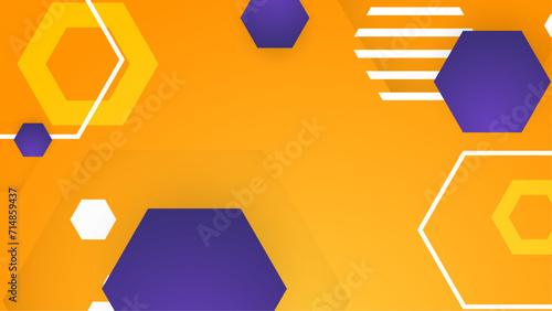 Orange blue and white vector minimalist simple abstract geometric gradient background. Abstract gradient shapes background for presentation, business report, card, banner, poster