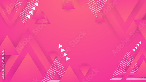 Pink and purple violet vector minimalist simple abstract geometric gradient background. Abstract gradient shapes background for presentation, business report, card, banner, poster