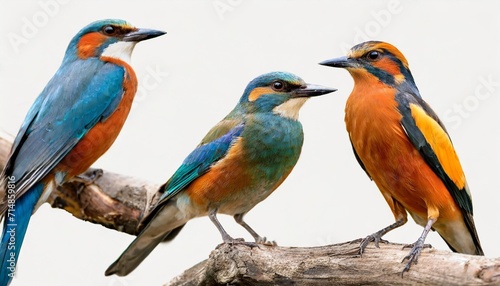 collection of the most common european birds in png isolated with transparent background