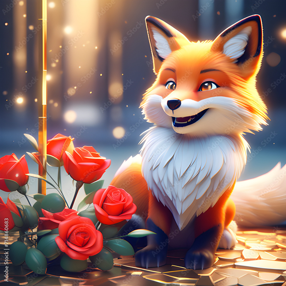 a-fox-with-a-red-rose-in-his-teeth-flirts-with-the-viewer-lying-on