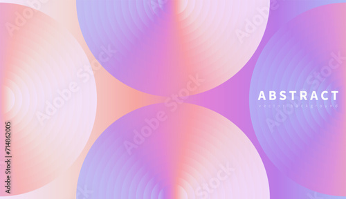 Bright purple minimalistic abstract vector background with circles. Abstract background, poster, banner, cover design, wallpaper.