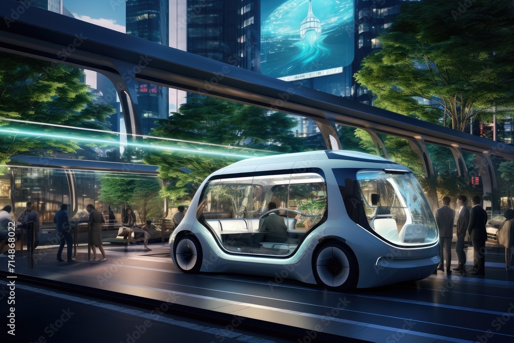 Urban environment a hybrid car navigates a bustling street. Car switches between electric and combustion modes. Green spaces, integration of hybrid technology into modern urban landscapes. Urban environment a hybrid car navigates a bustling street. Car switches between electric and combustion modes. Green spaces, integration of hybrid technology into modern urban landscapes.