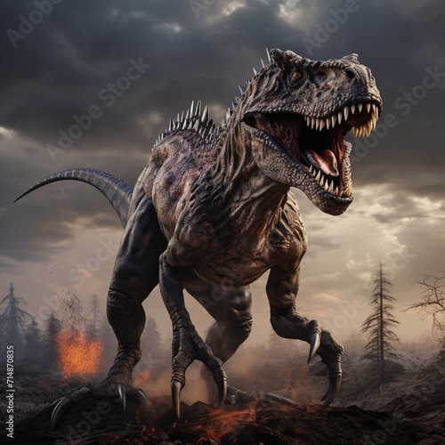 Danger animal dinosaur standing picture © MiltonKumar