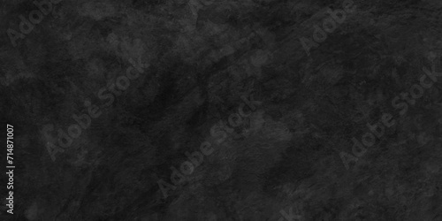 Black stone or concrete wall or marble or plaster texture,  dark color cement floor or concrete texture, Art stylized texture banner or cover or card, grunge texture dark gray charcoal blackboard.	 photo