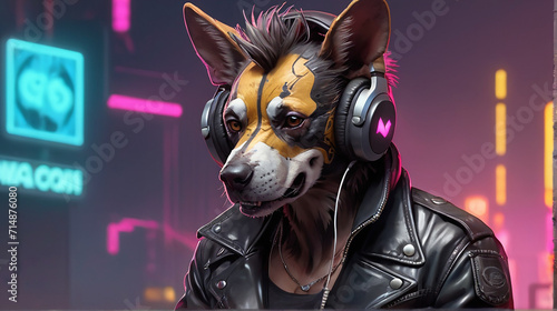 Dhole Synthwave Serenity Down Under by Alex Petruk AI GENERATED