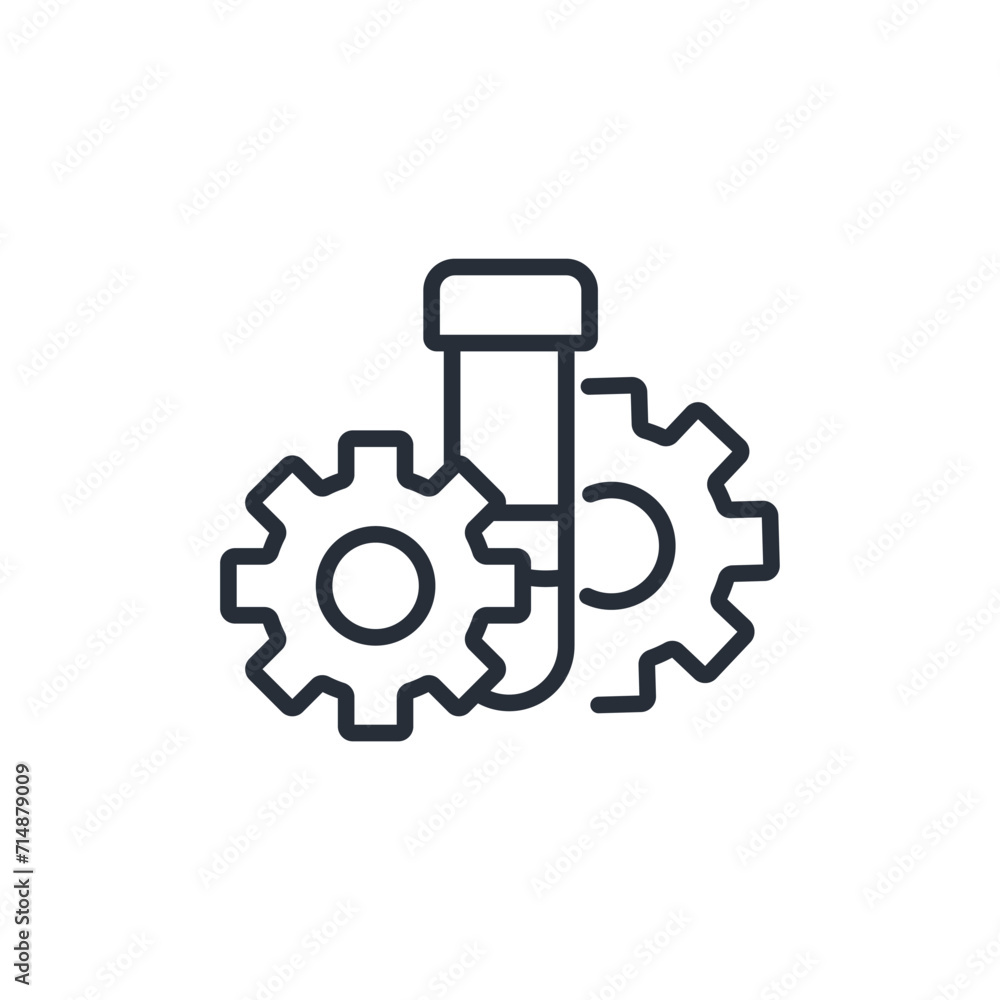 Chemical icon. vector.Editable stroke.linear style sign for use web design,logo.Symbol illustration. Chemical icon. vector.Editable stroke.linear style sign for use web design,logo.Symbol illustration.