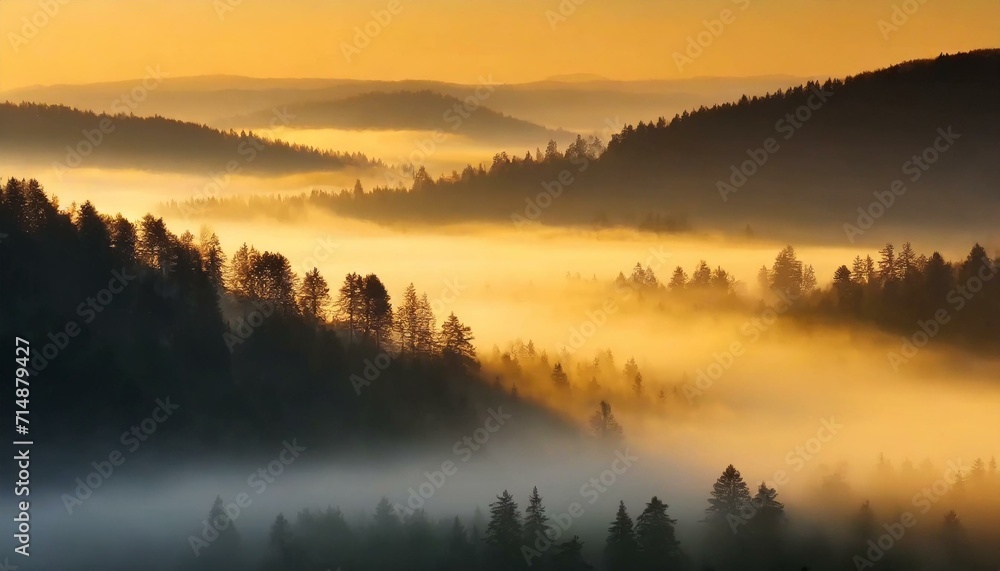 sunrise in the mountains