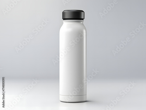 3D blank water bottle mockup