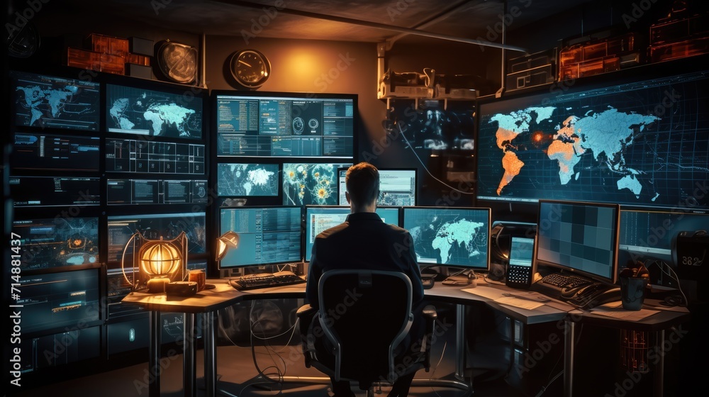 Cybersecurity solution service, AI technology on II security infrastructure business, modern IT business and AI technology concept Cybersecurity solution service, AI technology on II security infrastructure business, modern IT business and AI technology concept