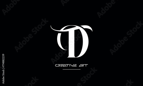 DT, TD, D, T abstract letters logo monogram photo