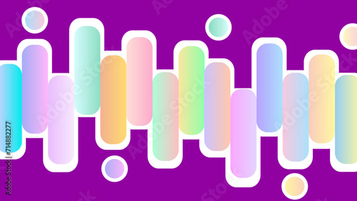 illustration of a set of colorful splashes   set of rectangular color spectrum background