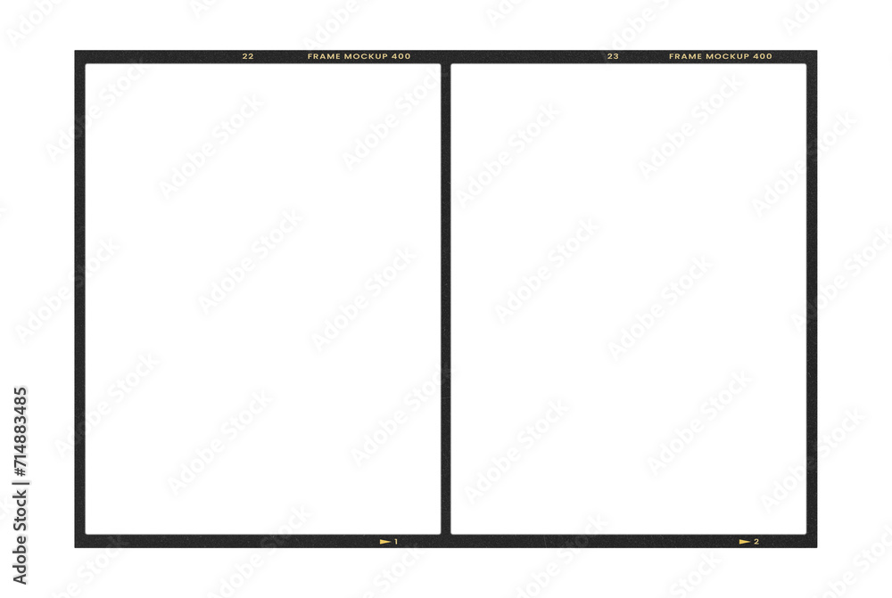 Camera transparent film strip mockup, isolated on white background template frame, real high-res 35mm photo scan analogue sheet negative Camera transparent film strip mockup, isolated on white background template frame, real high-res 35mm photo scan analogue sheet negative