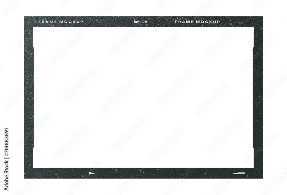 Camera transparent film strip mockup, isolated on white background template frame, real high-res 35mm photo scan analogue sheet negative Camera transparent film strip mockup, isolated on white background template frame, real high-res 35mm photo scan analogue sheet negative