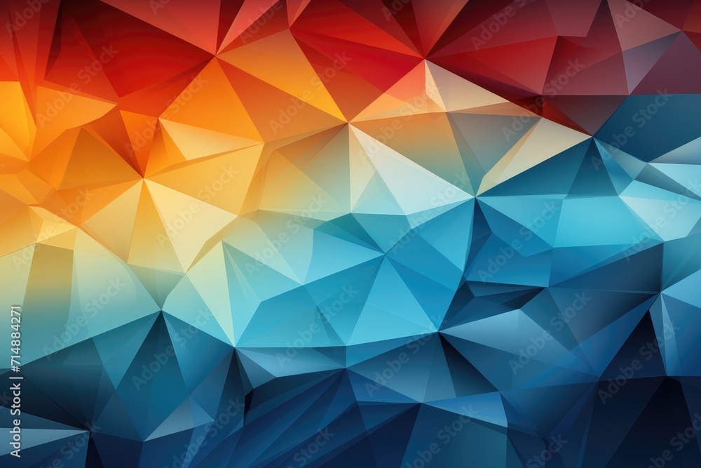 A vibrant and dynamic display of abstract art, showcasing a kaleidoscope of hues and intricate symmetrical patterns through the use of colorful triangle shapes A vibrant and dynamic display of abstract art, showcasing a kaleidoscope of hues and intricate symmetrical patterns through the use of colorful triangle shapes