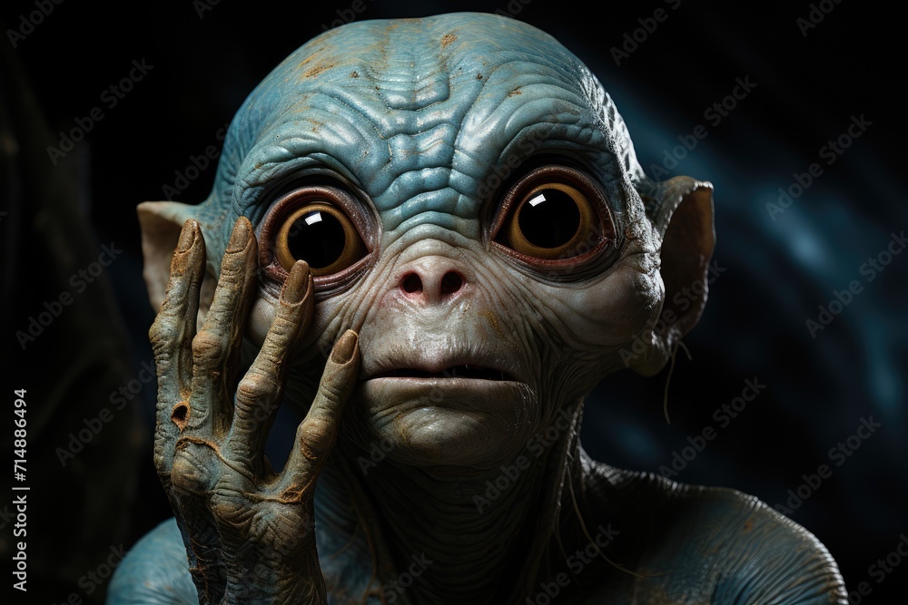 Intense gaze of a curious monkey, captured in stunning detail, evokes a sense of untamed wilderness and primal instincts Intense gaze of a curious monkey, captured in stunning detail, evokes a sense of untamed wilderness and primal instincts