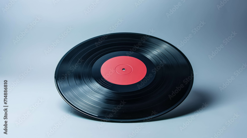 Retro Vinyl Record Isolated On White Background. Classic Record with a Hint of Modernity. Grooves of Nostalgia Retro Vinyl Record Isolated On White Background. Classic Record with a Hint of Modernity. Grooves of Nostalgia