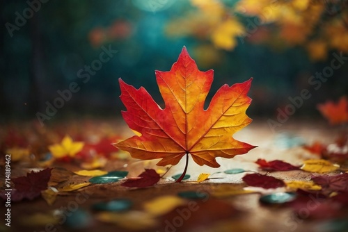 Monochromatic Marvel Generative AI's High-Contrast Autumn Botanical Leaf Masterpiece