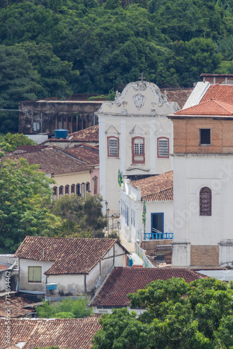 Old cherch in the historic centre in City Of Goias. This is city of great poetess Cora Coralina on January, 2024, City Of Goias, Brazil.