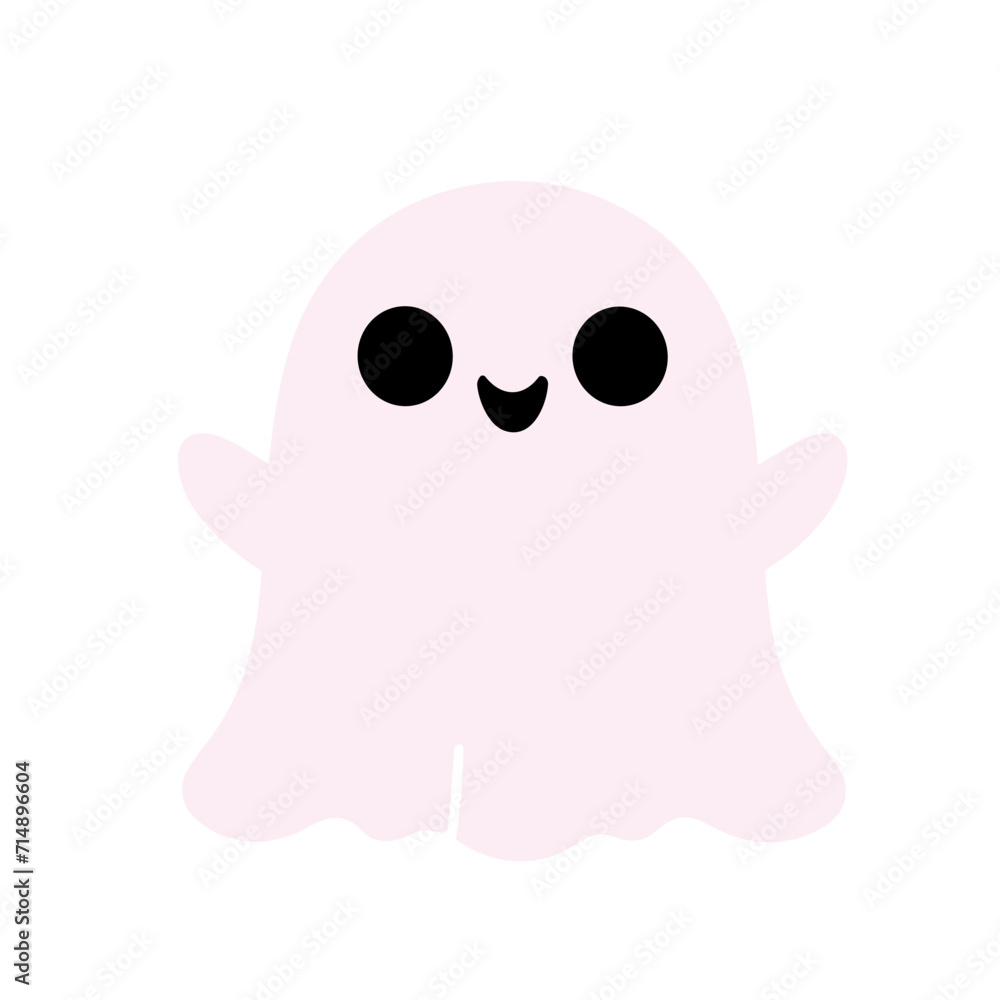 Fototapeta premium cute funny happy ghosts vector