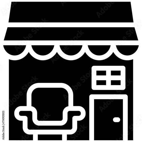 Furniture Store vector icon illustration of Shops and Stores iconset.