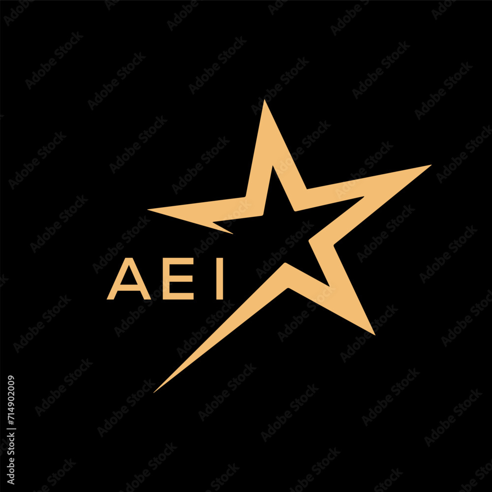 AEI Letter logo design template vector. AEI Business abstract connection vector logo. AEI icon circle logotype.
