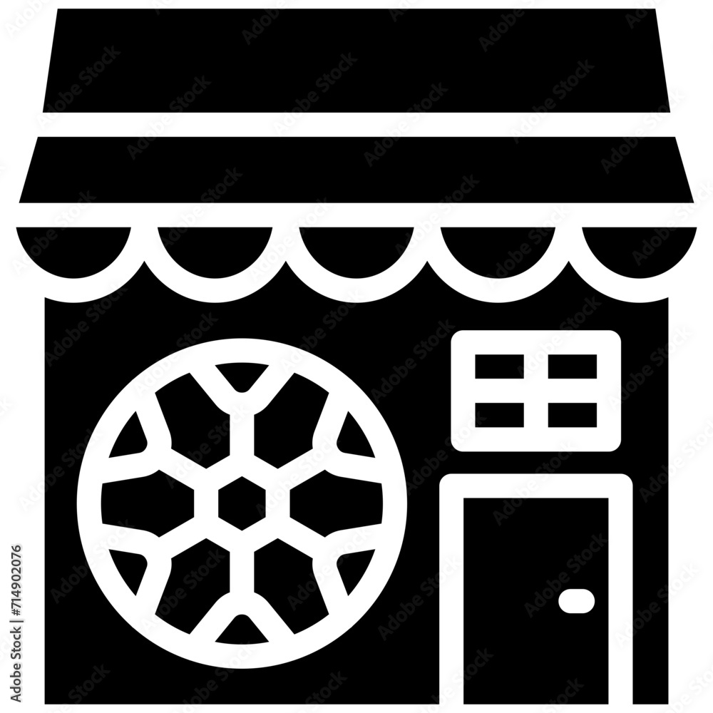 Sports Shop vector icon illustration of Shops and Stores iconset.