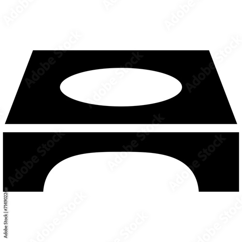 Aerobics Stand vector icon illustration of Physical Fitness iconset.