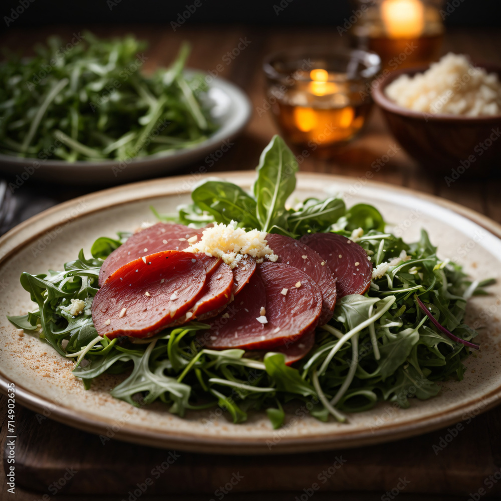 Bresaola and Arugula Salad - A Flavorful Symphony of Cured Beef and Peppery Greens