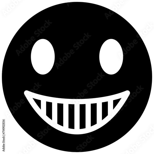 Grinning Face with Smiling Eyes vector icon illustration of Emoji iconset.