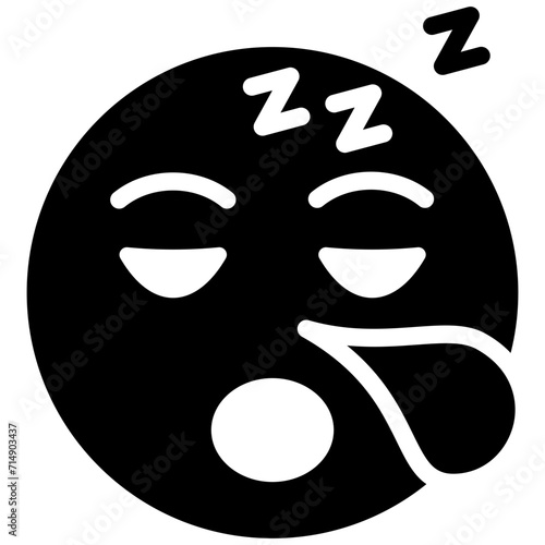 Sleepy Face vector icon illustration of Emoji iconset.