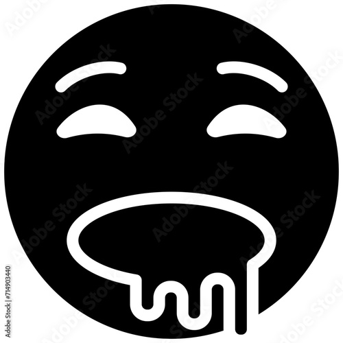 Drooling Face vector icon illustration of Emoji iconset.