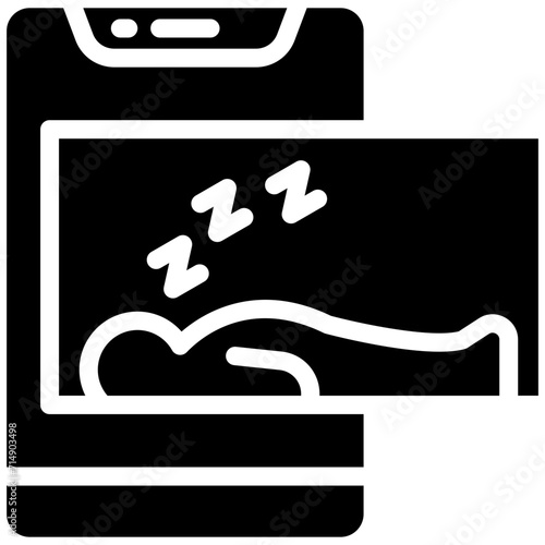 Sleep vector icon illustration of Workout App iconset.