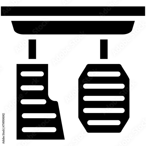 Car Pedal vector icon illustration of Auto Racing iconset.