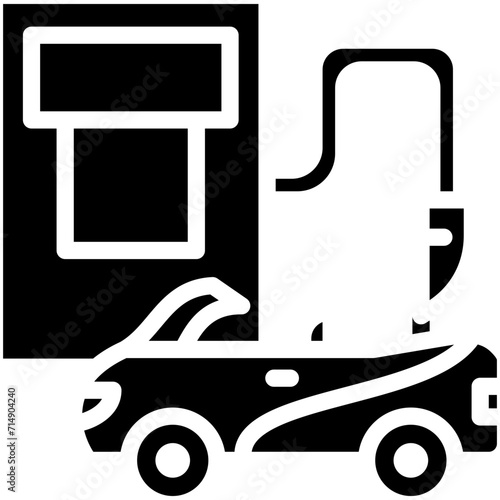 Refuel vector icon illustration of Auto Racing iconset.