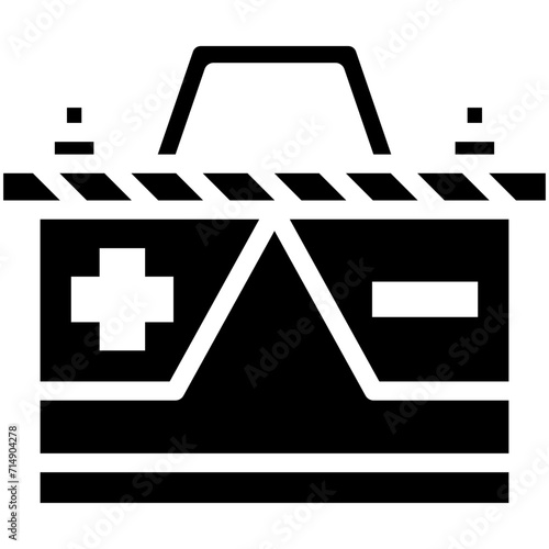 Battery vector icon illustration of Auto Racing iconset.