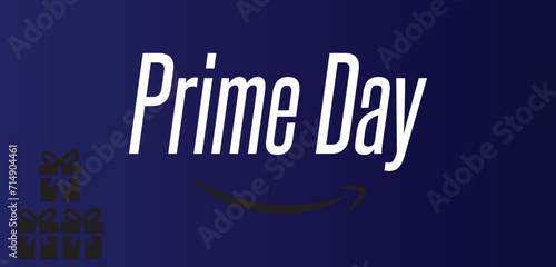  Amazon Prime Day Stylish Text illustration Design