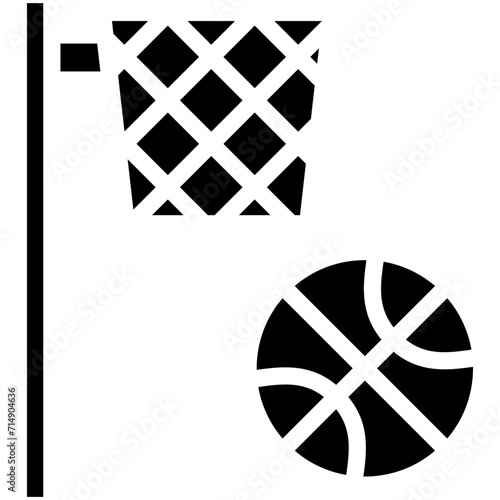 Basketball vector icon illustration of Olympics iconset.