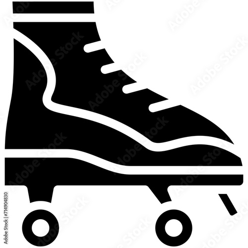 Roller Skating vector icon illustration of Olympics iconset.