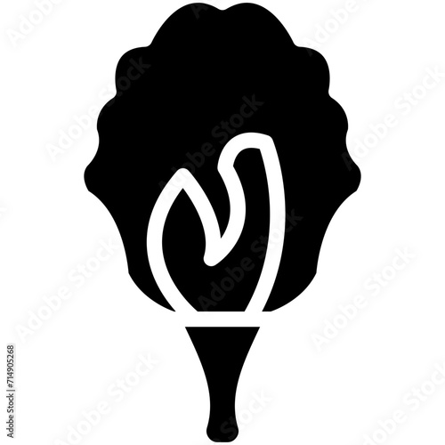 Pea Flower vector icon illustration of Flowers iconset.