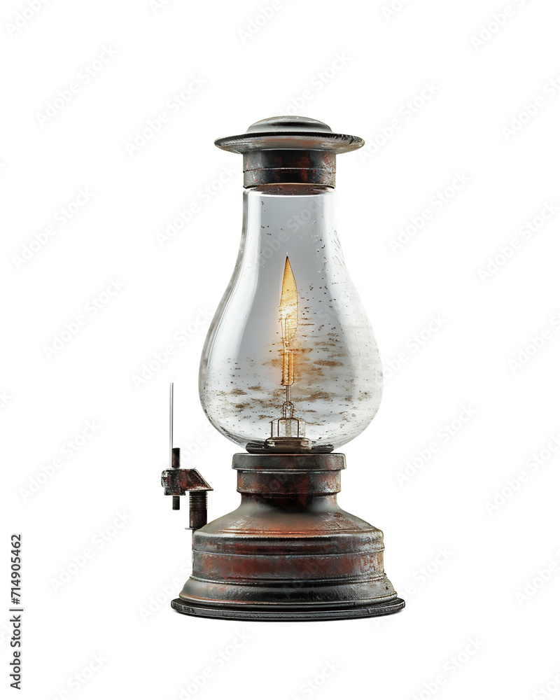 old oil lamp isolated old oil lamp isolated