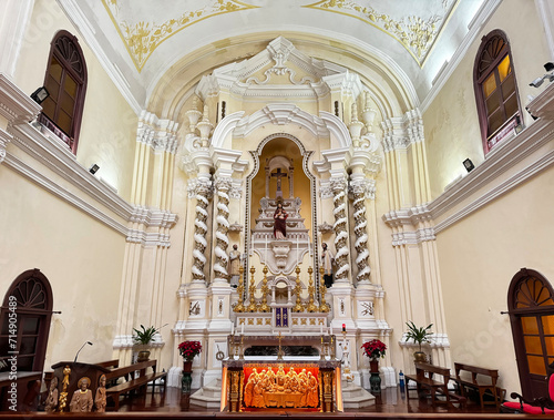 Photography The interior main holy altar in the Church of  St