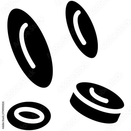 Blood Cells vector icon illustration of Health Checkup iconset.