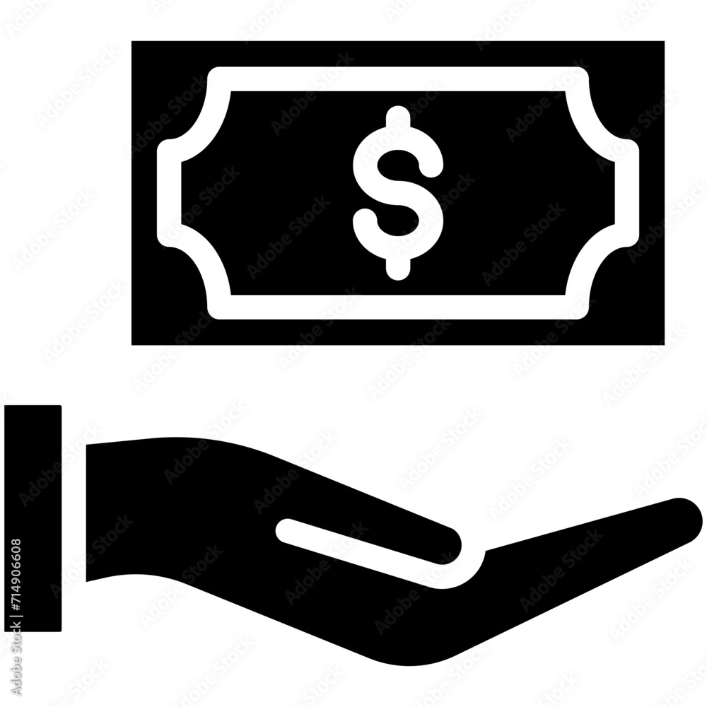 Receive Money vector icon illustration of Work from Home iconset. Receive Money vector icon illustration of Work from Home iconset.