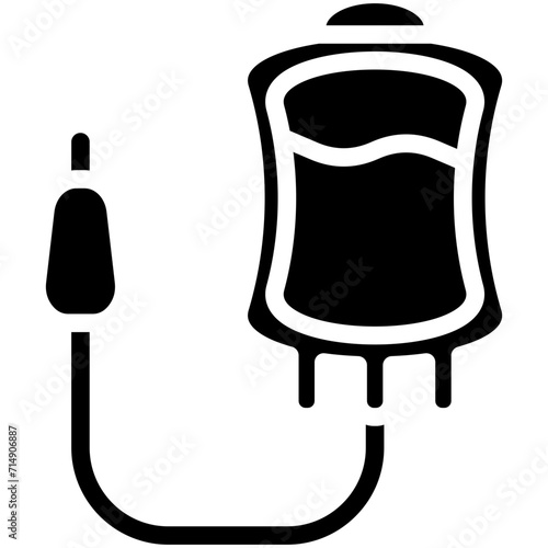 Blood Transfusion vector icon illustration of Donations iconset.