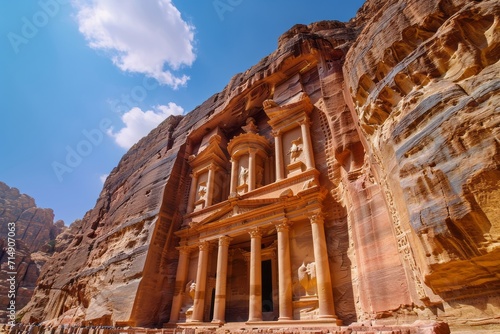 The Ancient Rose City of Petra's Iconic Facade 