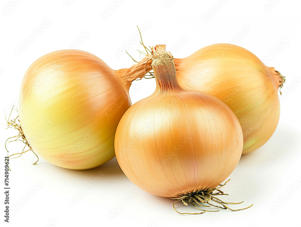 custom made wallpaper toronto digitalYellow holland onion isolated on white background in minimalist style.